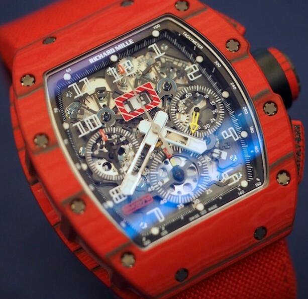 Richard Mille Replica Watch RM 011 Red TPT Quartz